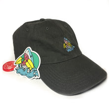 Surf Shark Pin + Charcoal Black Dad Hat Bundle